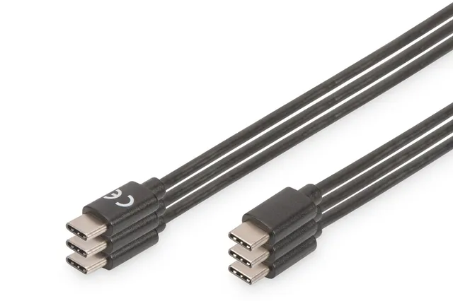 digitus-unique-usb-c-kabel-1-0m-3-st-ck-schwarz-480-mbit-s image 1
