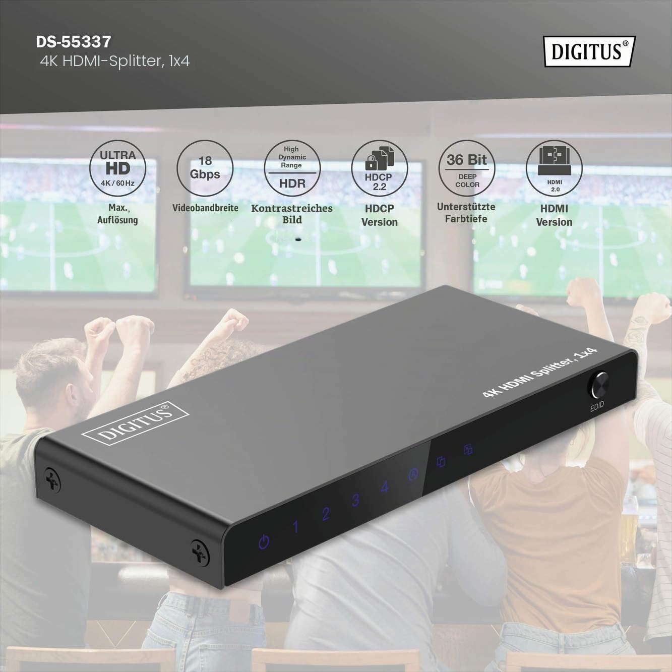 digitus-unique-hdmi-splitter-1x4-4k-60hz-verteiler image 4