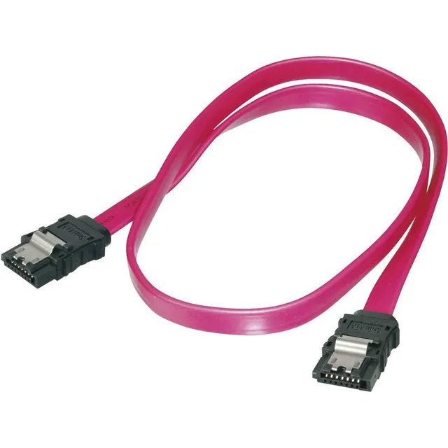 digitus-sata-iii-anschlusskabel-l-typ-buchse-buchse-0-3-m-mit-verriegelung-rot image 1