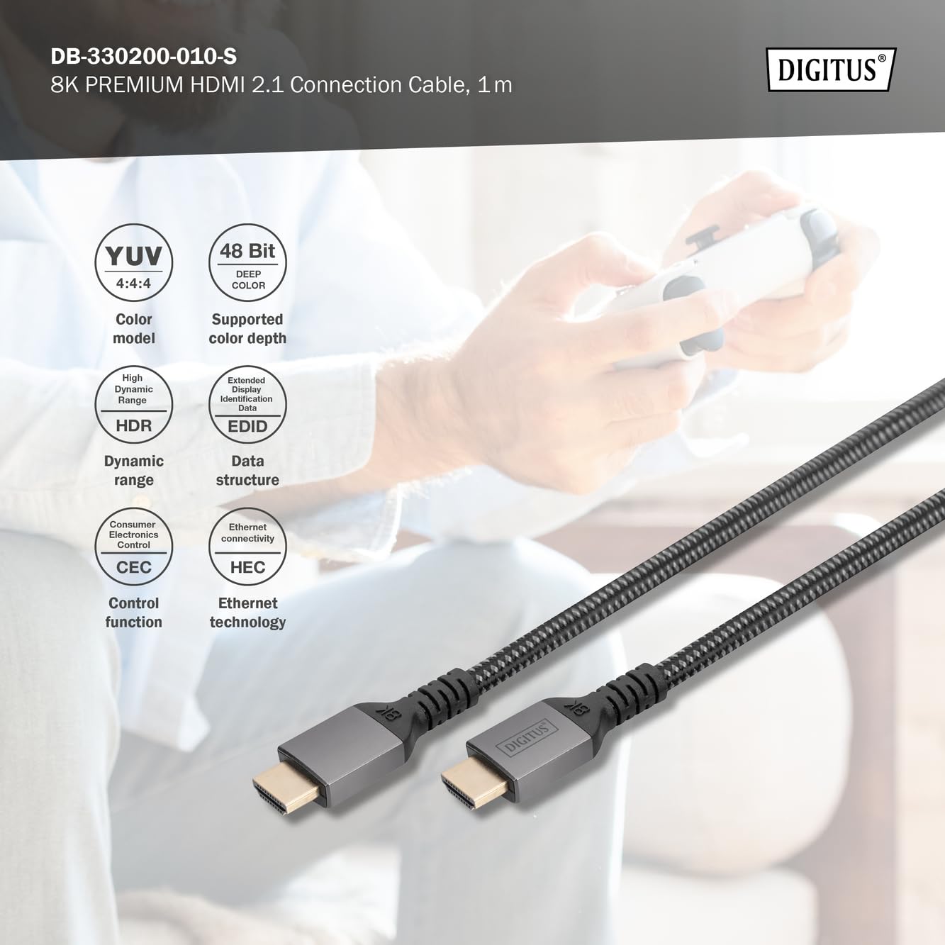 digitus-unique-hdmi-kabel-1-m-8k-60hz-hdmi-2-1 image 4