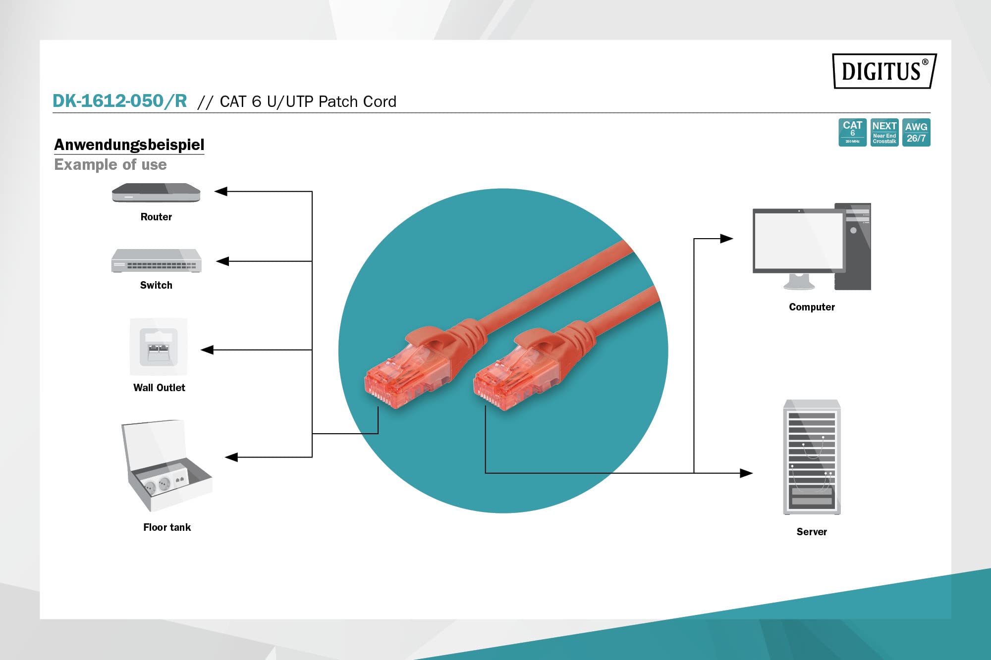 digitus-unique-lan-kabel-cat-6-5-m-rot-u-utp-rj45 image 3