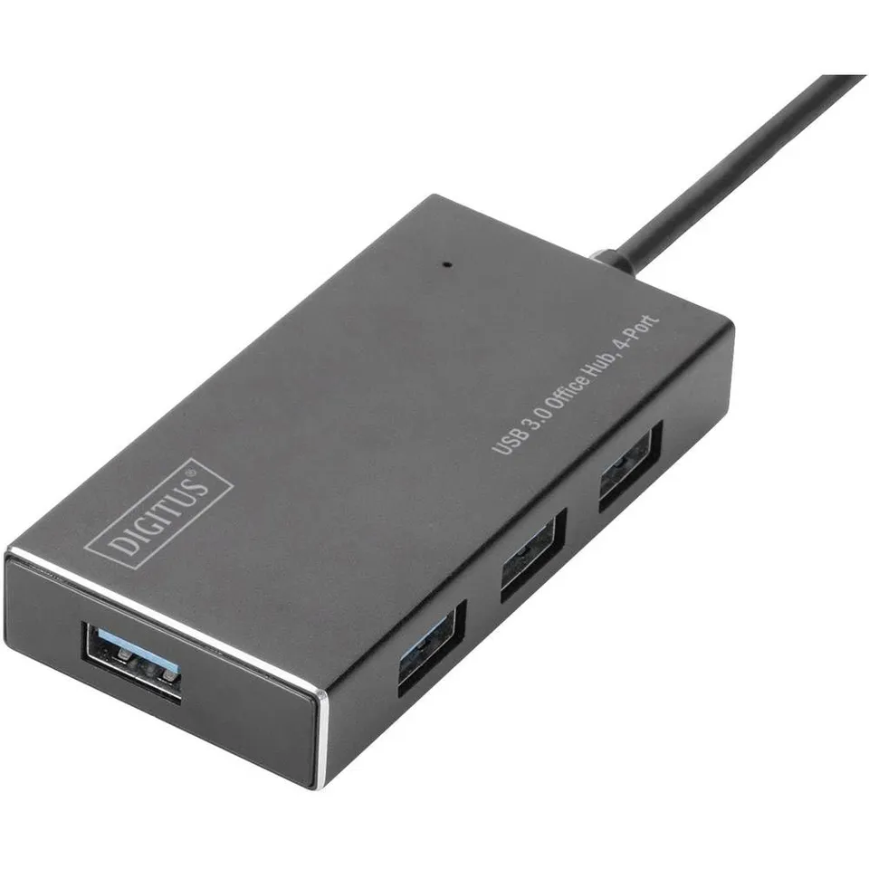 digitus-unique-usb-hub-4-port-usb-3-2-gen1-verteiler-mit-netzteil image 1
