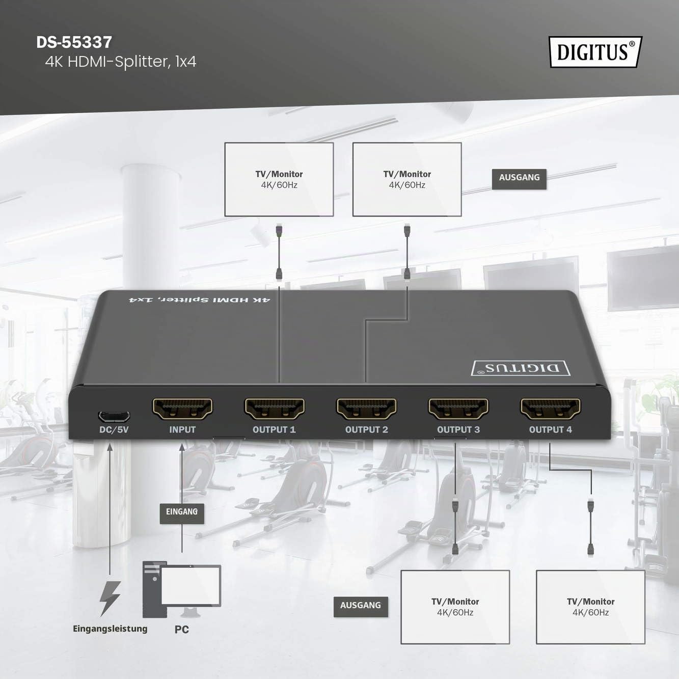 digitus-unique-hdmi-splitter-1x4-4k-60hz-verteiler image 3