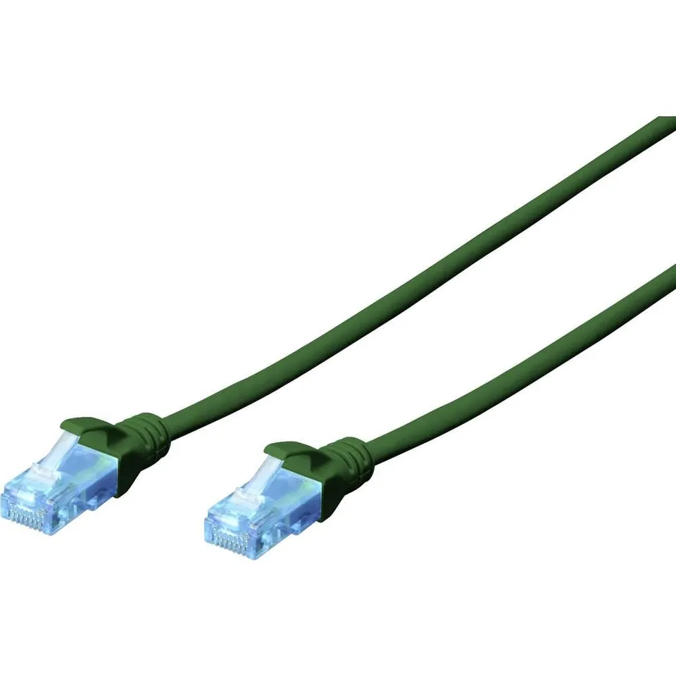 digitus-unique-lan-kabel-cat-5e-3m-rj45-netzwerkkabel-u-utp-ungeschirmt-gr-n image 1