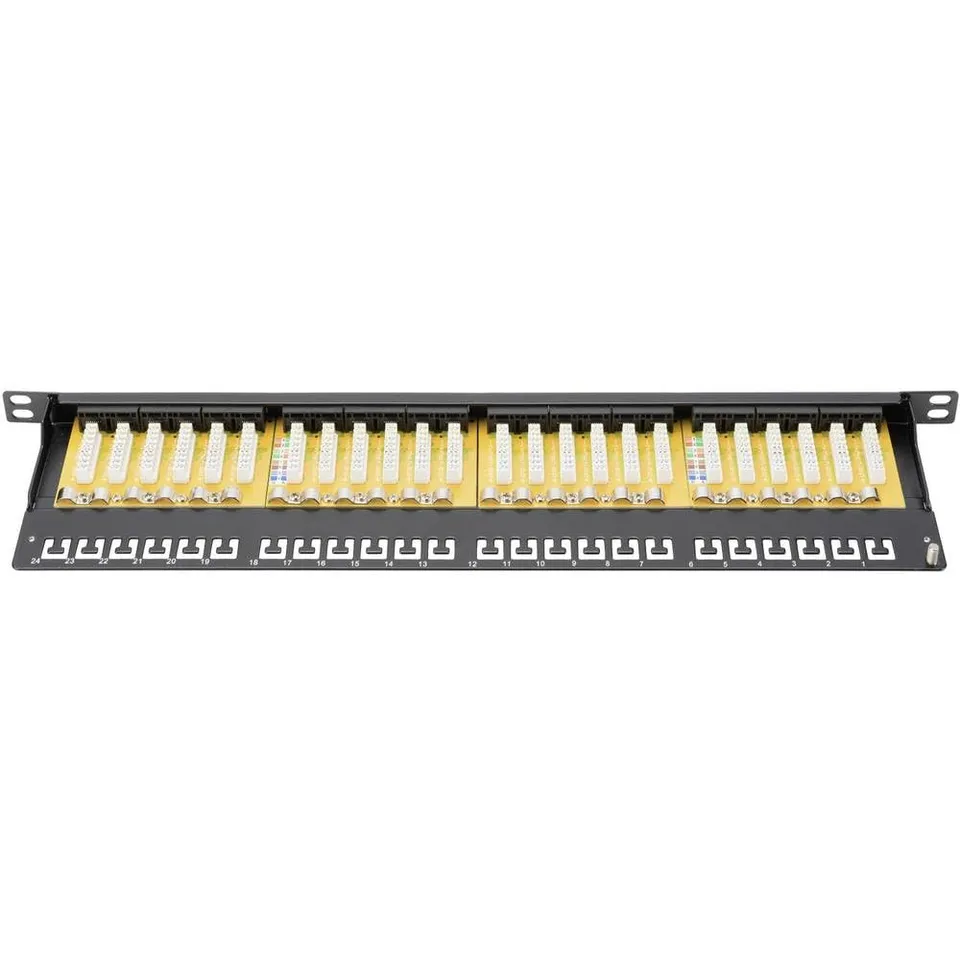 digitus-unique-cat-6-patchpanel-24-port-0-5he-schwarz-ungeschirmt image 1