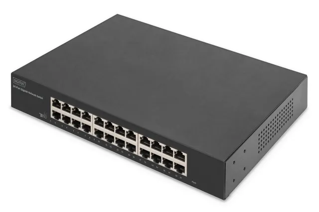 digitus-dn-80113-2-24-port-gigabit-netzwerk-switch-unmanaged-l-fterlos-vlan image 1