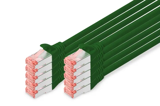 digitus-unique-patchkabel-cat6-s-ftp-0-5-m-gr-n-10er-pack image 1
