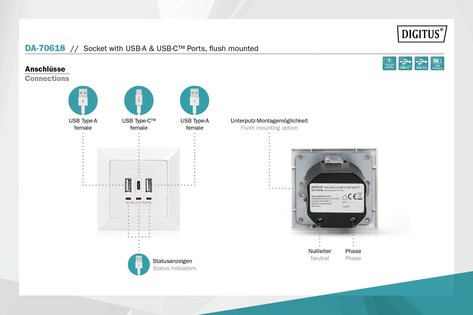 digitus-da-70618-unterputz-usb-ladeger-t-55x55-reinwei image 2