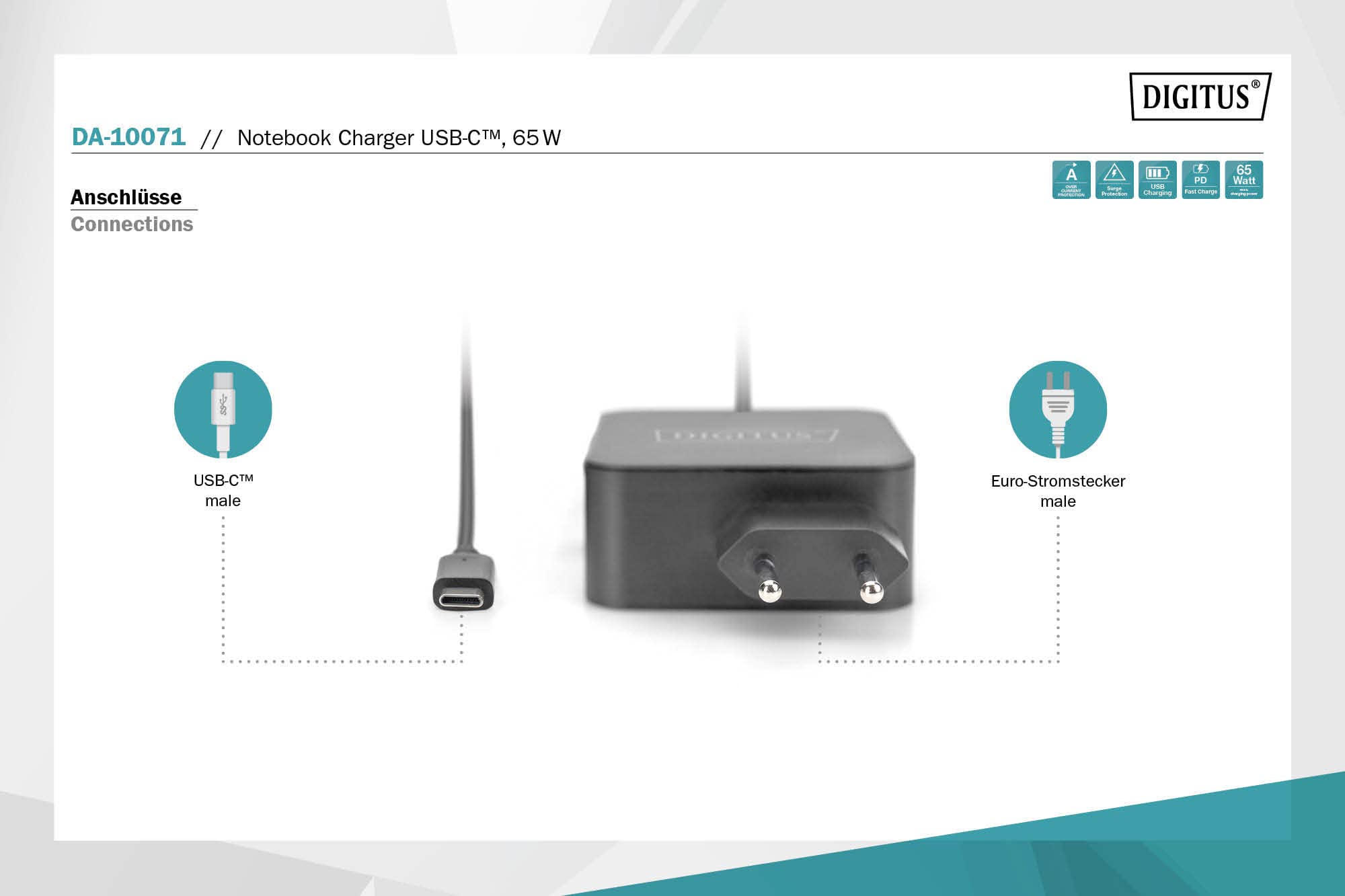 digitus-unique-65w-usb-c-notebook-ladeger-t-power-delivery-3-0-mit-1x-usb-c-port image 3