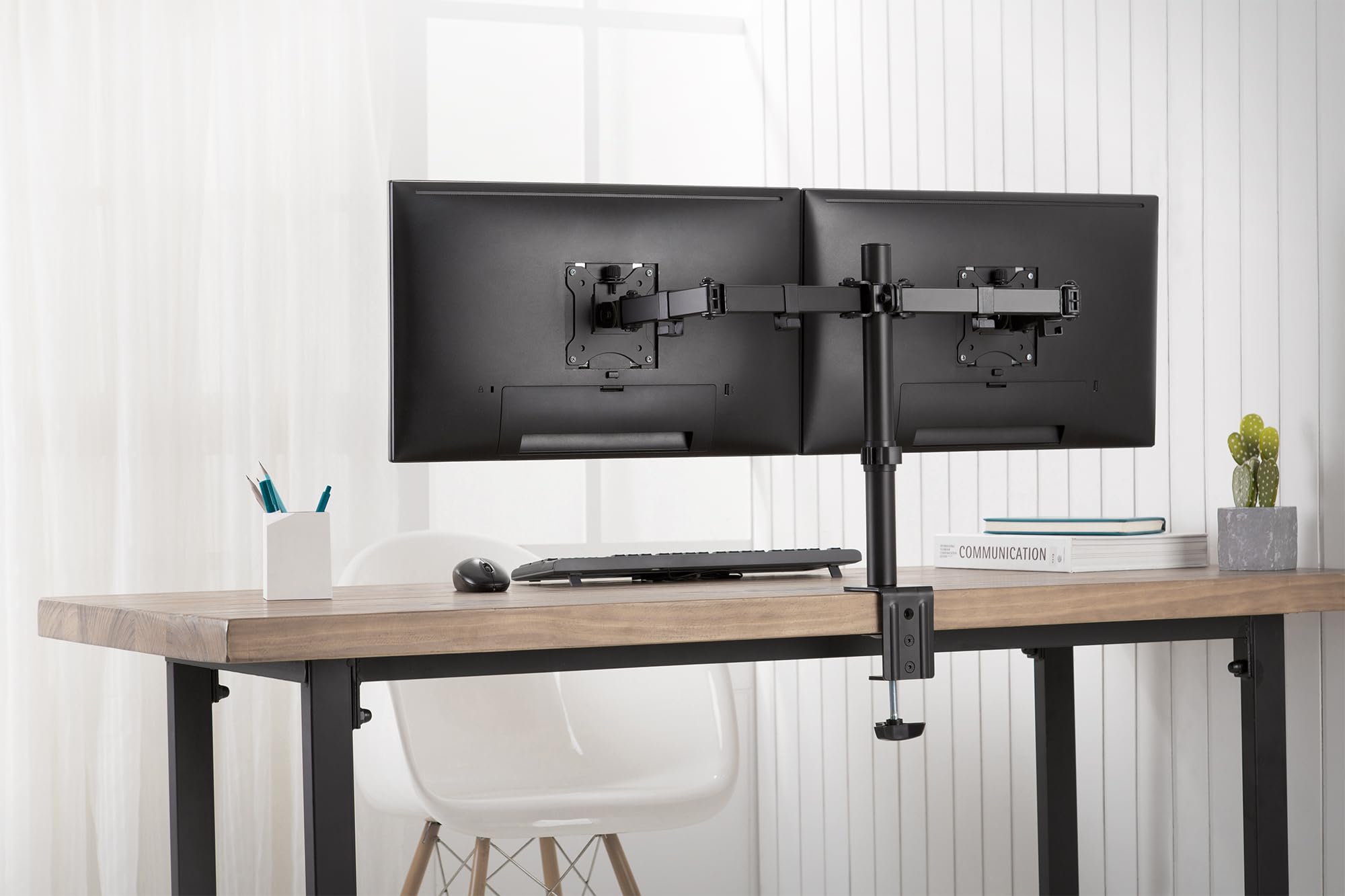 digitus-dual-monitor-halterung-32-klemme-2x-8-kg-schwarz image 3