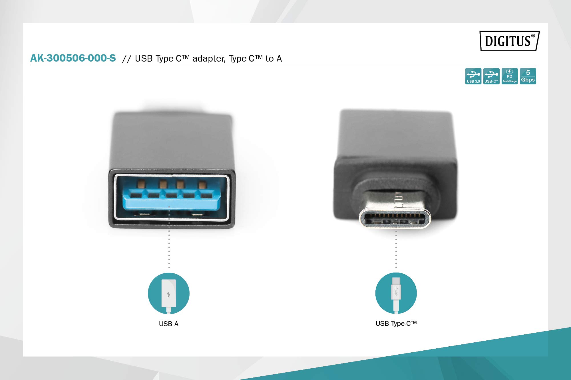 digitus-unique-ak-300506-usb-c-auf-usb-a-adapter image 8