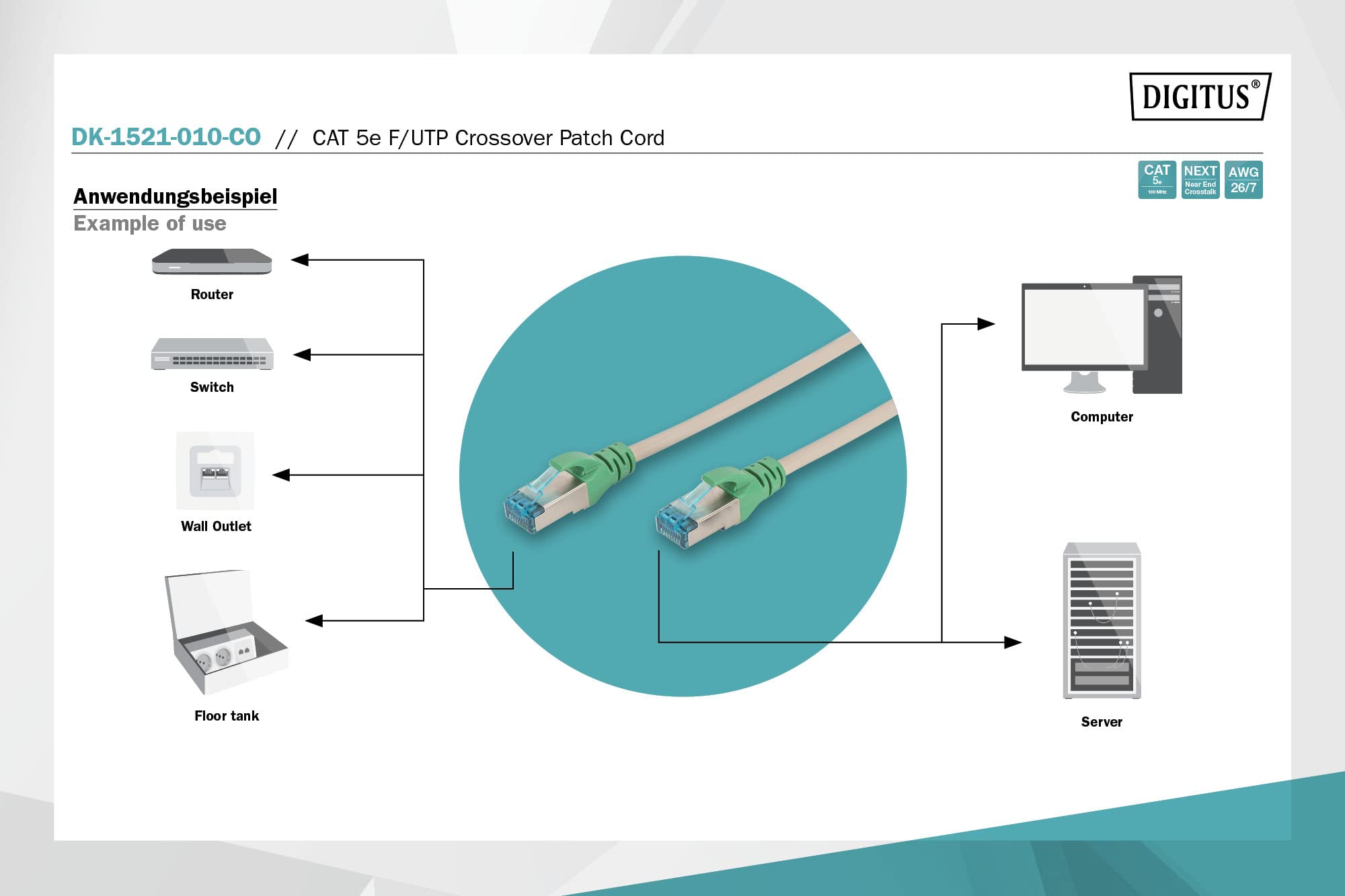 digitus-unique-cat-5e-netzwerkkabel-1-m-grau-crossover image 3