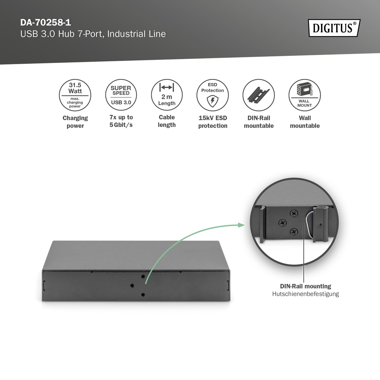 digitus-unique-industrial-usb-hub-7-port-usb-3-0-metall image 4