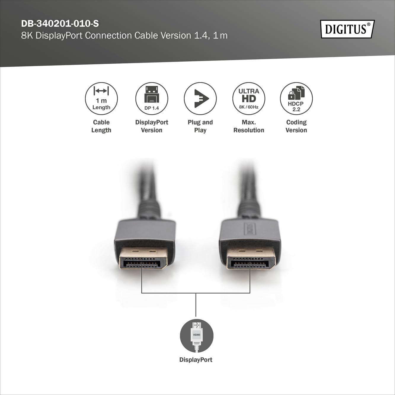 digitus-displayport-kabel-dp-1-4-1-m-8k-60hz-4k-120hz image 2