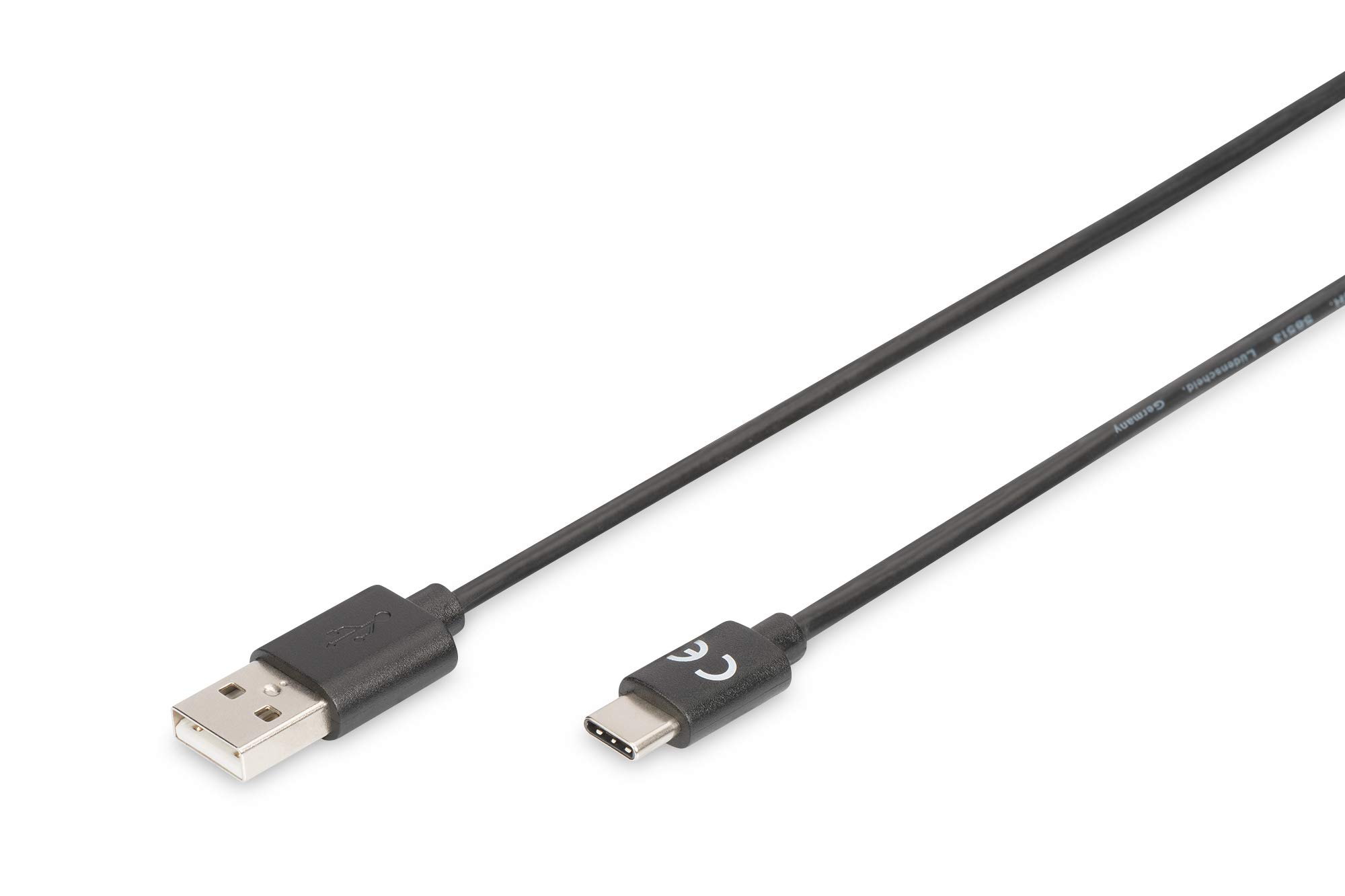 digitus-usb-2-0-anschlusskabel-usb-a-auf-usb-c-1-8-m-480-mbit-s-verbindungskabel image 1