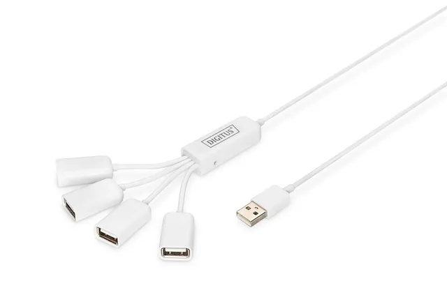 digitus-unique-spider-usb-hub-4-port-usb-2-0-wei-1-m-kabel image 1