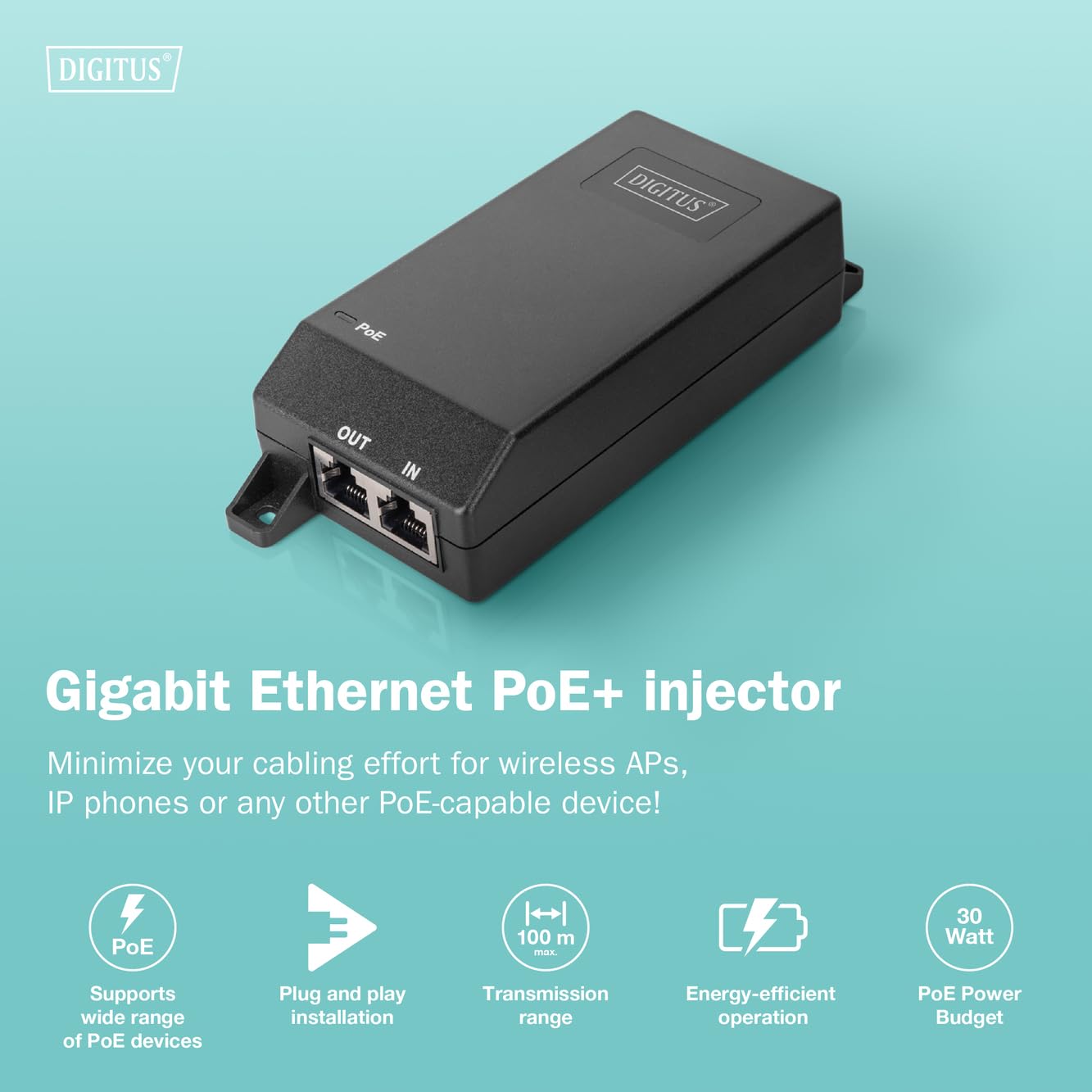 digitus-poe-injektor-1-gbit-s-30w-ieee-802-3at image 5