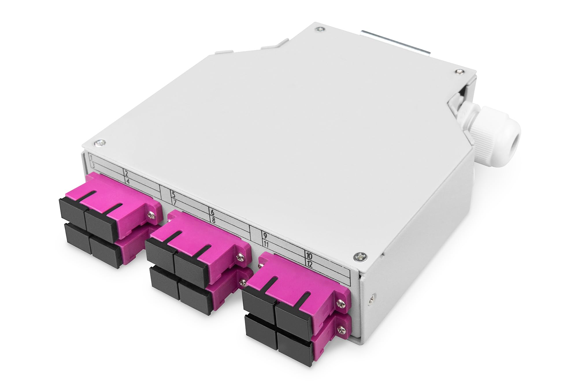 digitus-unique-lwl-splei-box-6x-sc-duplex-om4-multimode-hutschienen-montage image 1