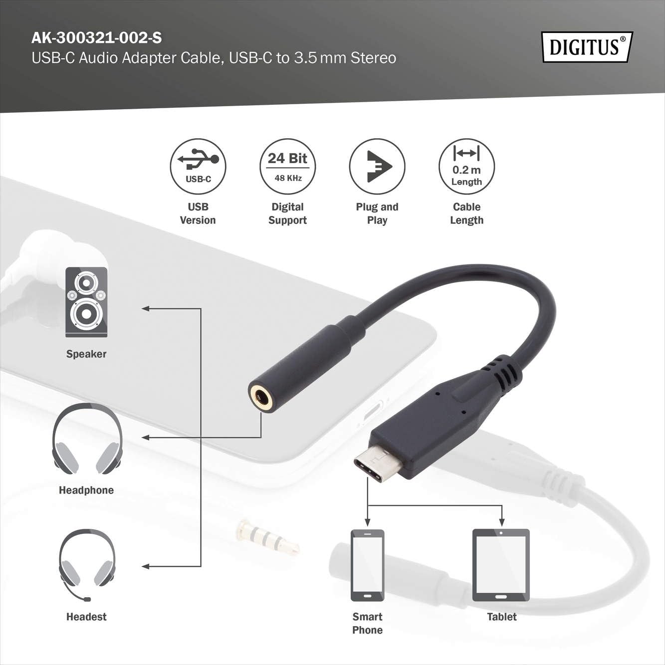 digitus-unique-usb-c-auf-3-5mm-klinke-adapter-0-2m-schwarz image 3
