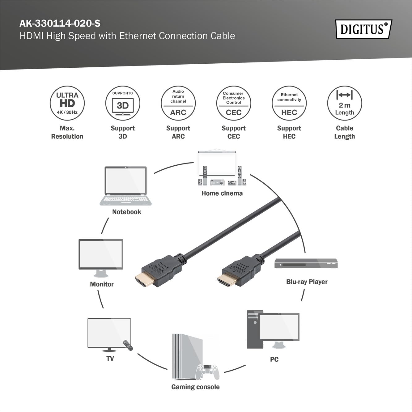 digitus-unique-hdmi-kabel-2m-typ-a-stecker-stecker-vergoldet image 3