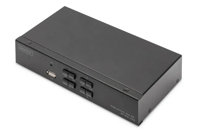 digitus-displayport-kvm-switch-4-port-4k-60hz-usb-audio image 1