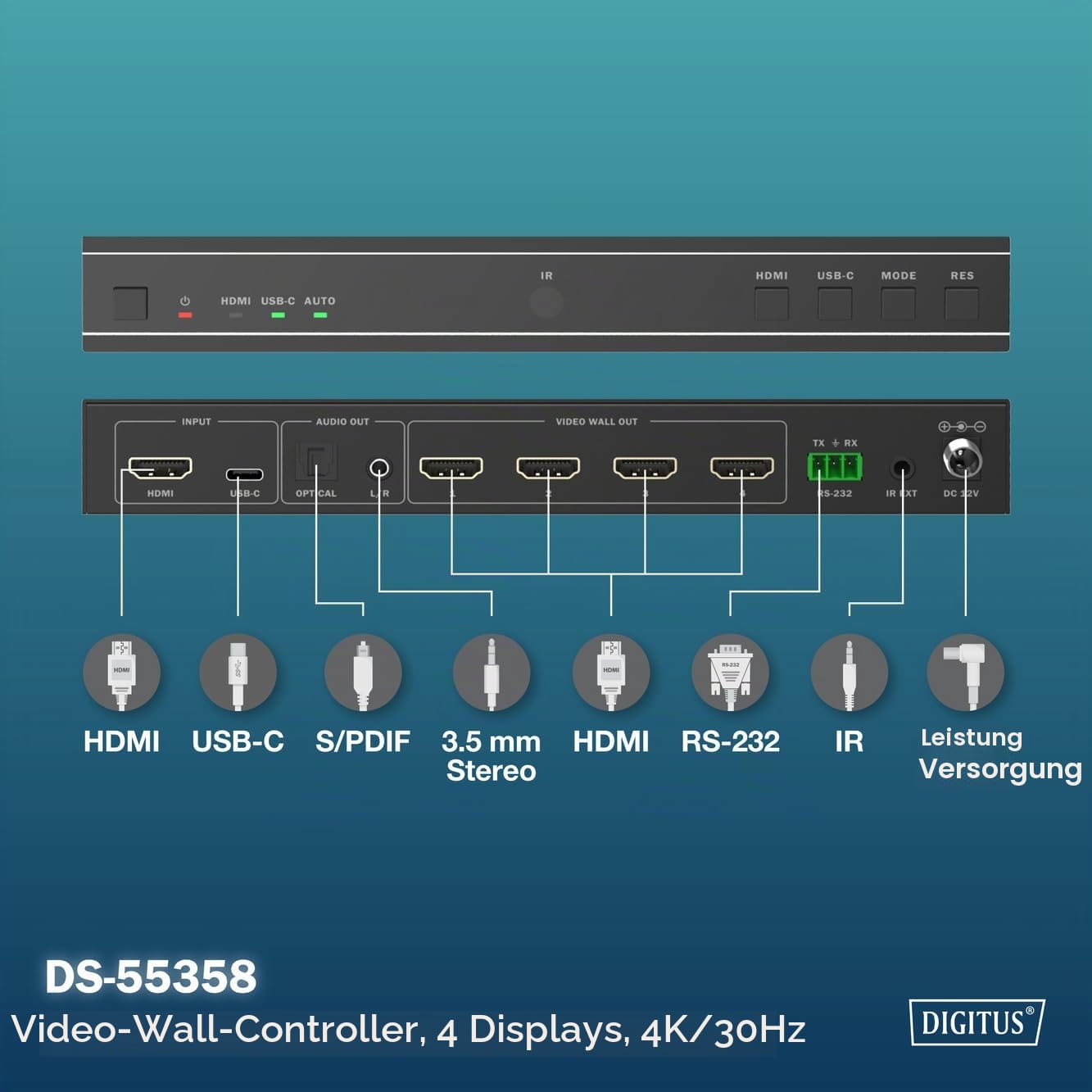 digitus-unique-hdmi-video-wall-controller-4k-4-fach-uhd image 5
