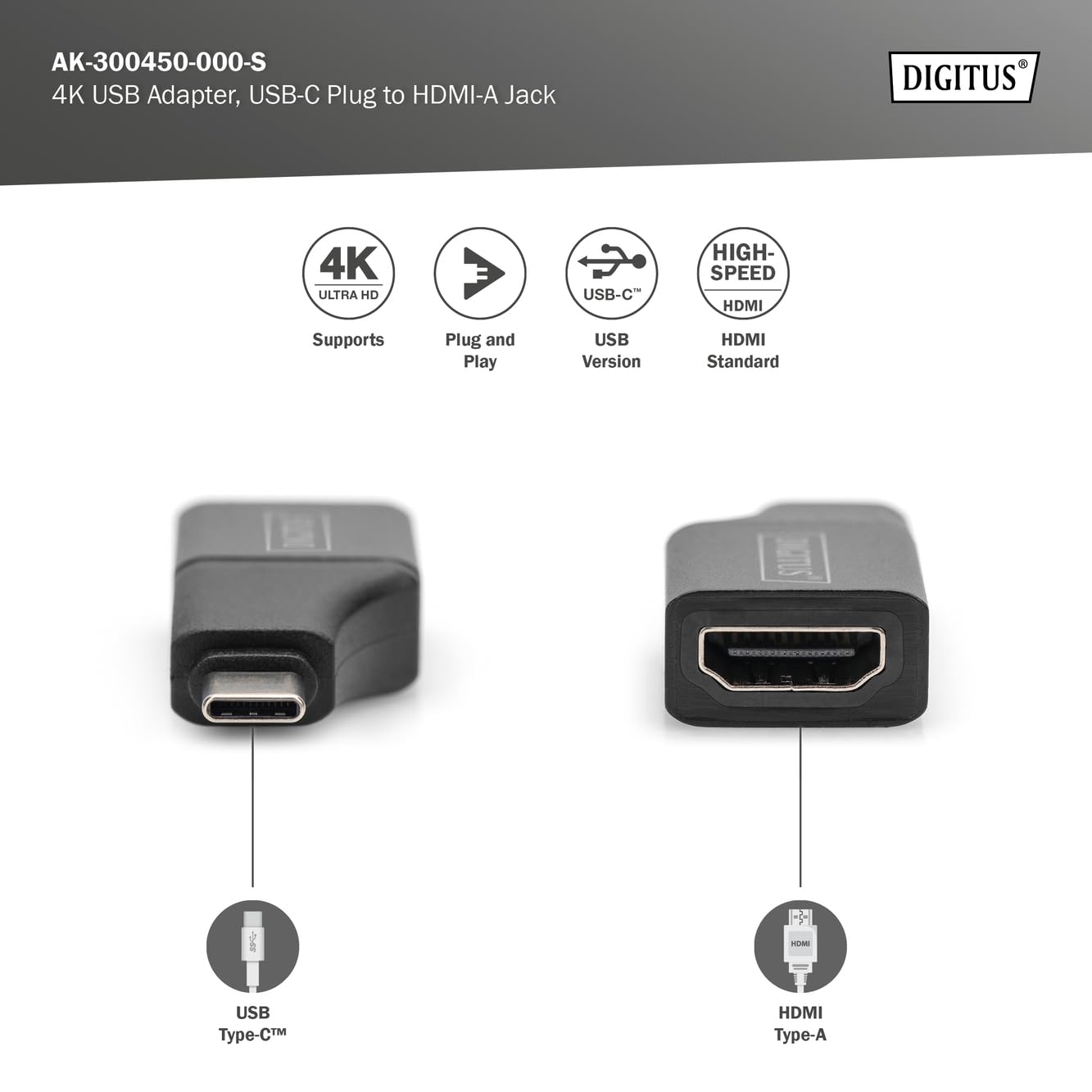 digitus-usb-c-zu-hdmi-adapter-4k-30hz-arc-schwarz image 3