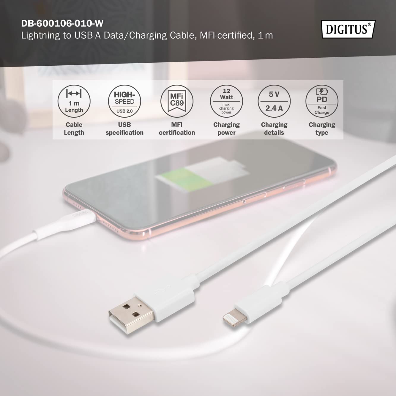 digitus-unique-lightning-ladekabel-1m-usb-a-wei-mfi image 2