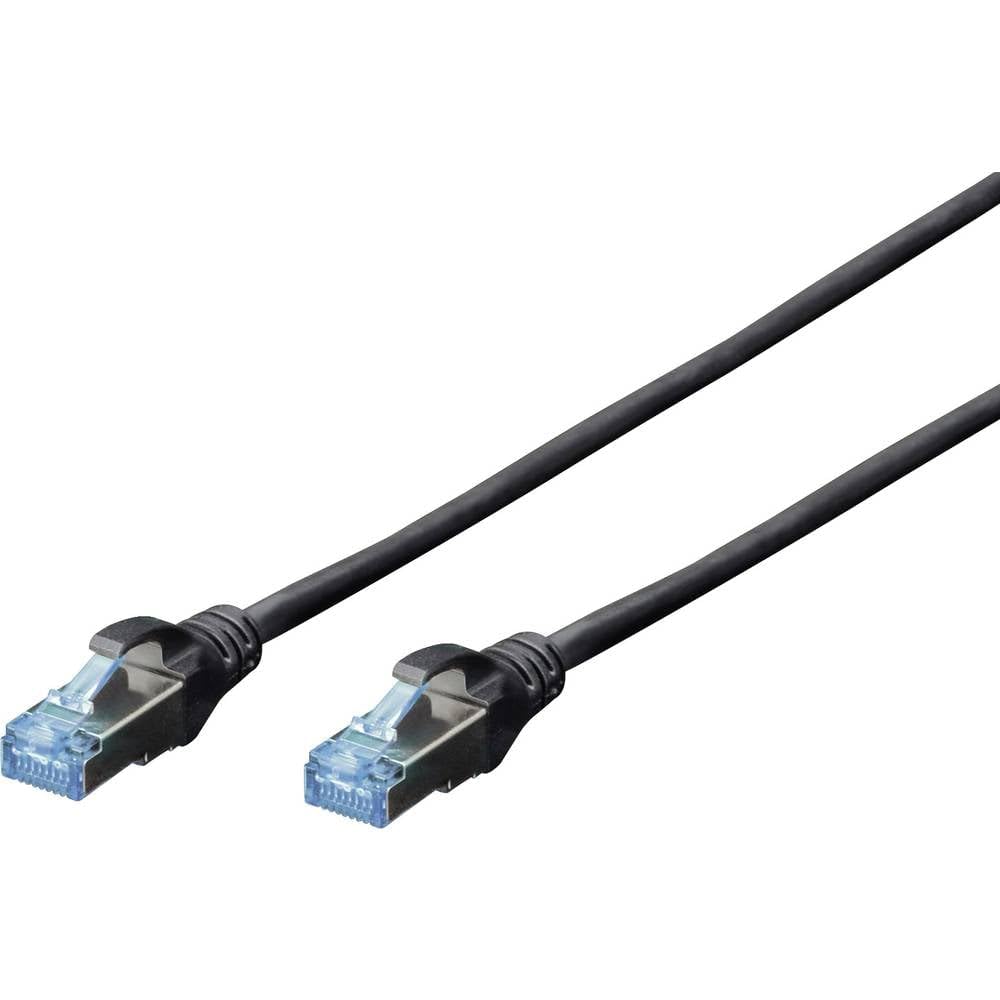 digitus-lan-kabel-cat-5e-10-m-rj45-sf-utp-schwarz-geschirmt image 1