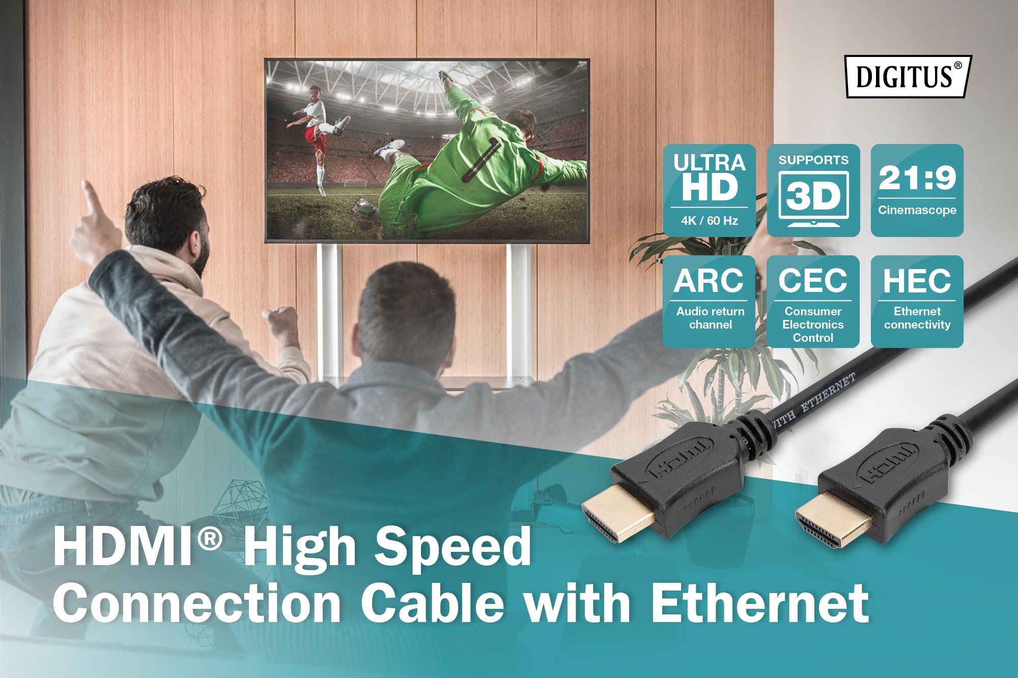 digitus-hdmi-kabel-3-m-high-speed-4k-60-hz-schwarz image 5