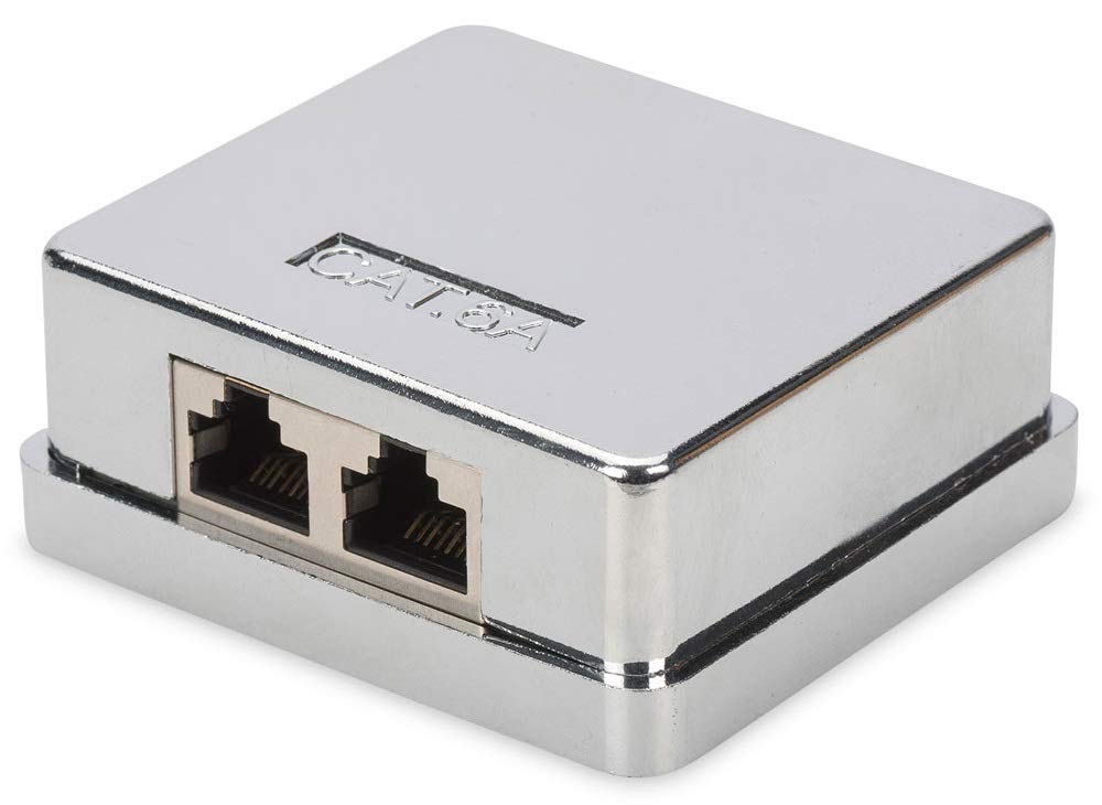 digitus-unique-anschlussdose-cat-6a-2-port-aufputz-silber image 1