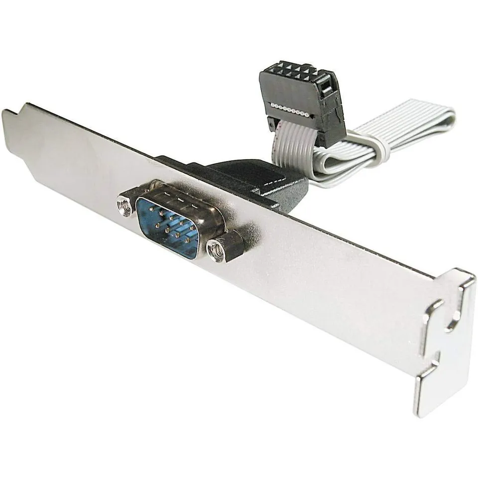 digitus-seriell-port-slotblech-d-sub-9-idc-10-pin-0-25-m image 1