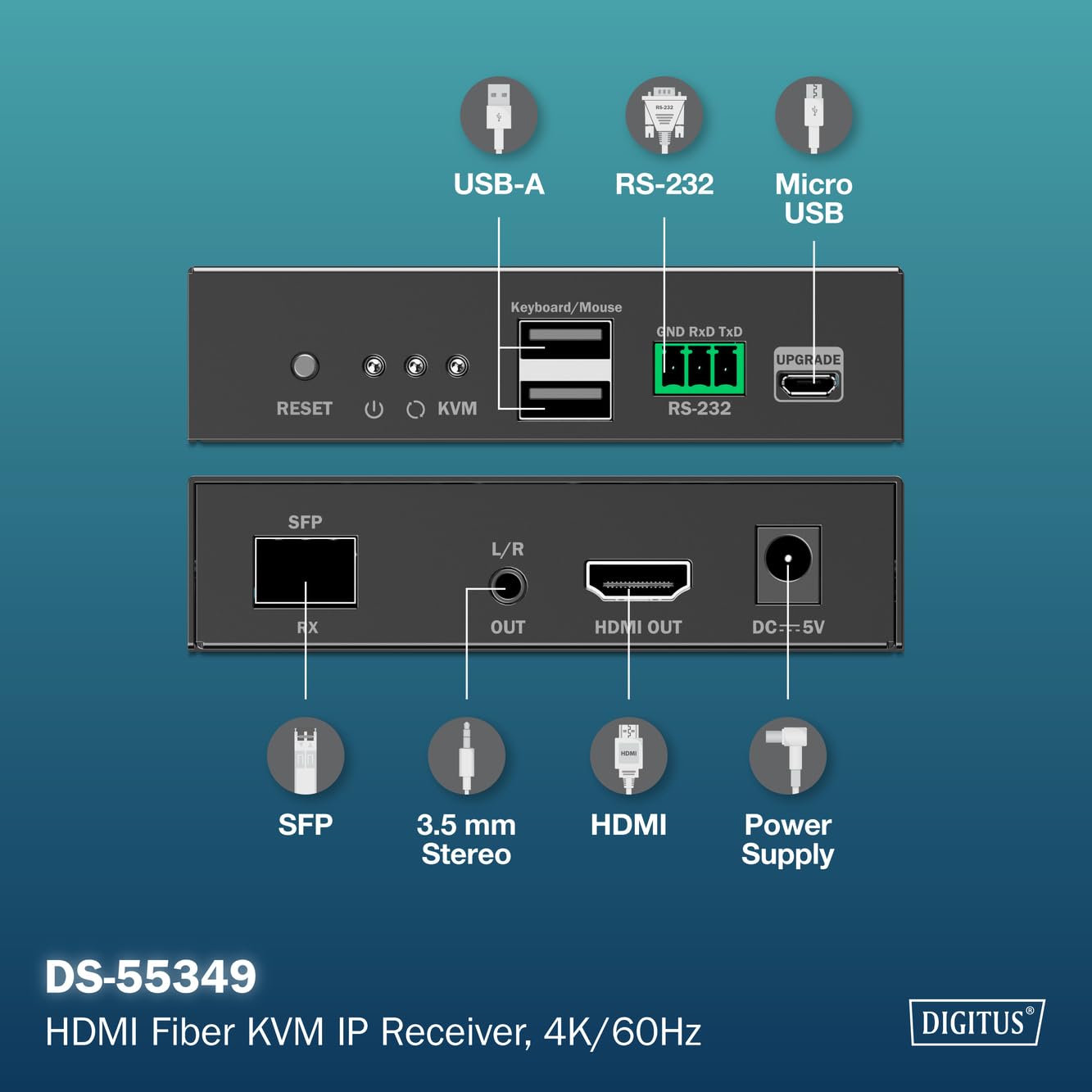 digitus-ds-55348-hdmi-fiber-kvm-ip-receiver-4k-60hz-receiver image 5