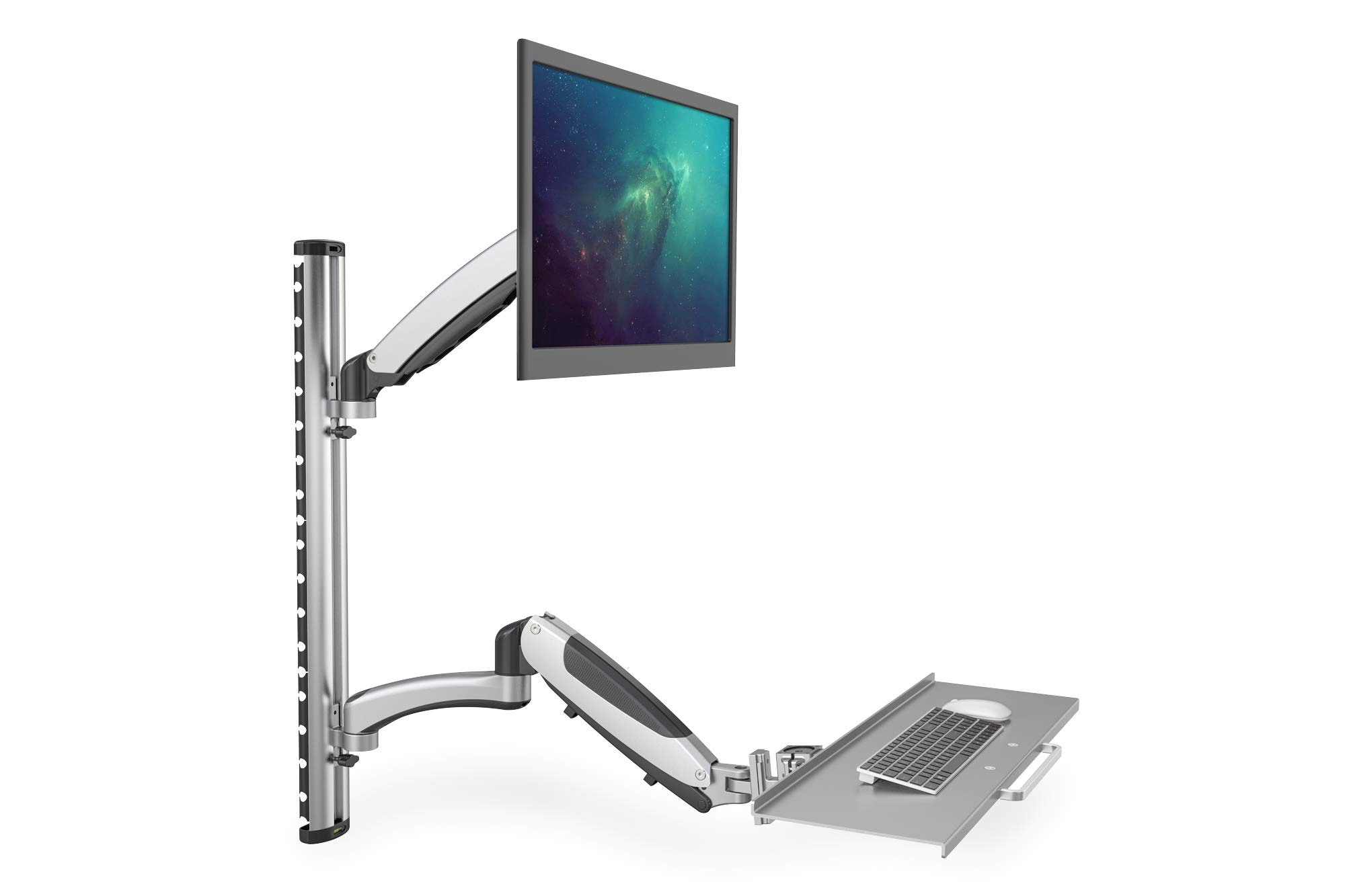 digitus-unique-da-90354-monitor-wandhalterung-tastaturablage-silber-27-zoll image 5