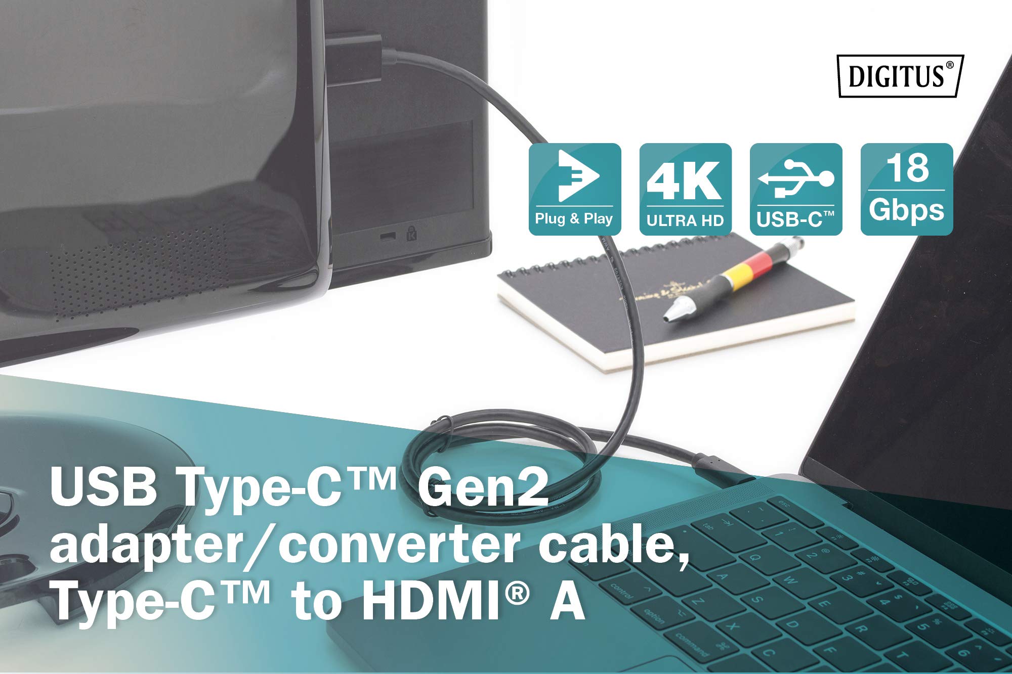 digitus-unique-usb-c-auf-hdmi-adapterkabel-2-0-m-4k-60hz-monitorkabel image 7