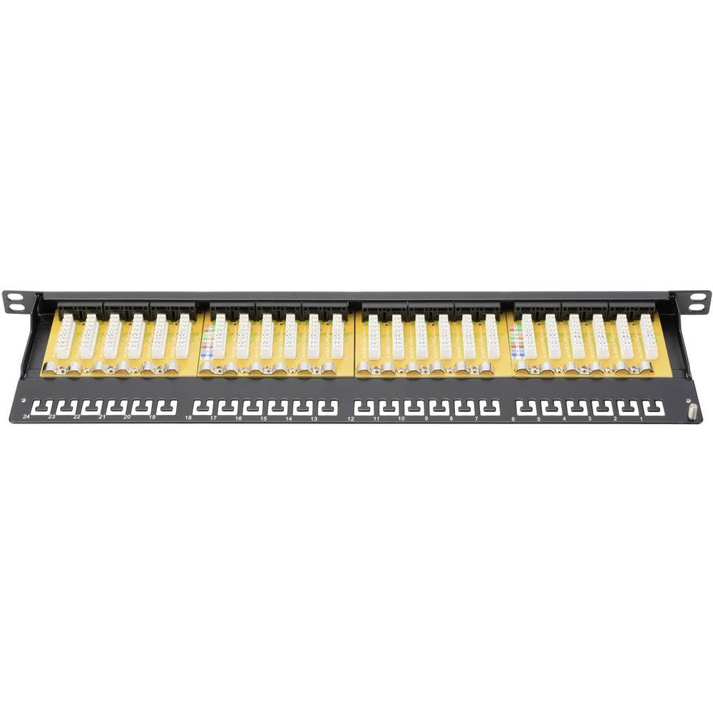digitus-unique-cat-6-patchpanel-24-port-0-5he-schwarz-ungeschirmt image 1