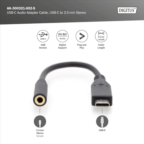 digitus-unique-usb-c-auf-3-5mm-klinke-adapter-0-2m-schwarz image 8