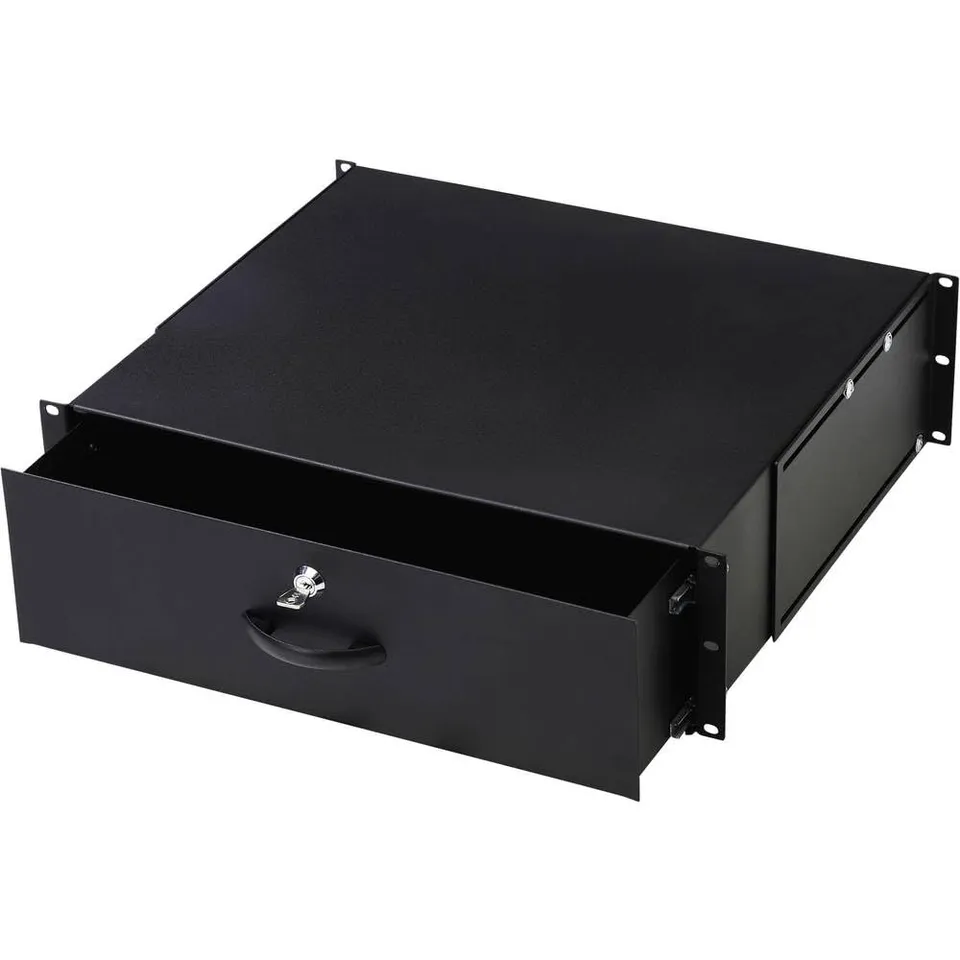 digitus-unique-schublade-19-zoll-3he-abschlie-bar-schwarz image 1