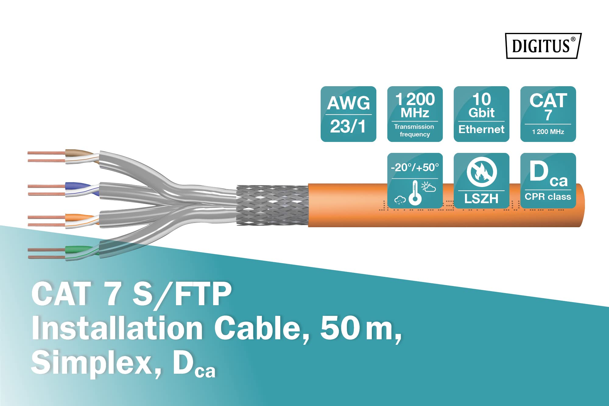 digitus-unique-cat-7-verlegekabel-50m-simplex-orange-dca image 2