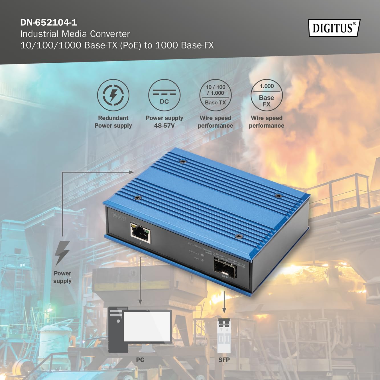 digitus-unique-dn-652104-medienkonverter-1-gbit-s-30w-poe image 4