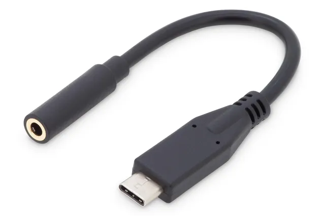 digitus-unique-usb-c-auf-3-5mm-klinke-adapter-0-2m-schwarz image 1