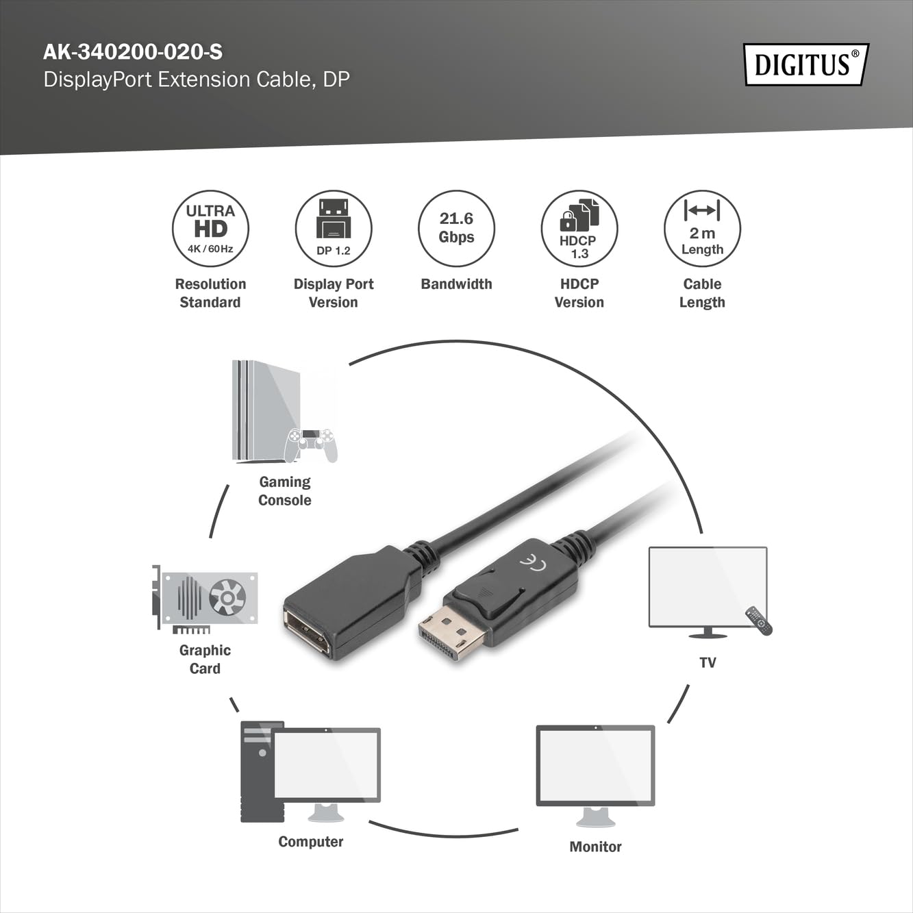 digitus-displayport-verl-ngerungskabel-2-m-schwarz-dp-1-2 image 3