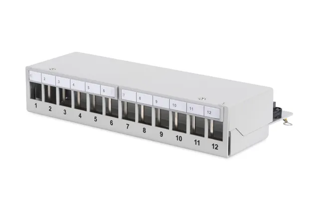digitus-professional-patch-panel-12-port-grau-geschirmt image 1