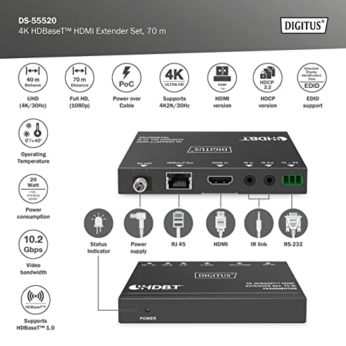 digitus-unique-hdmi-extender-4k-70m-hdbaset-sender-set image 8