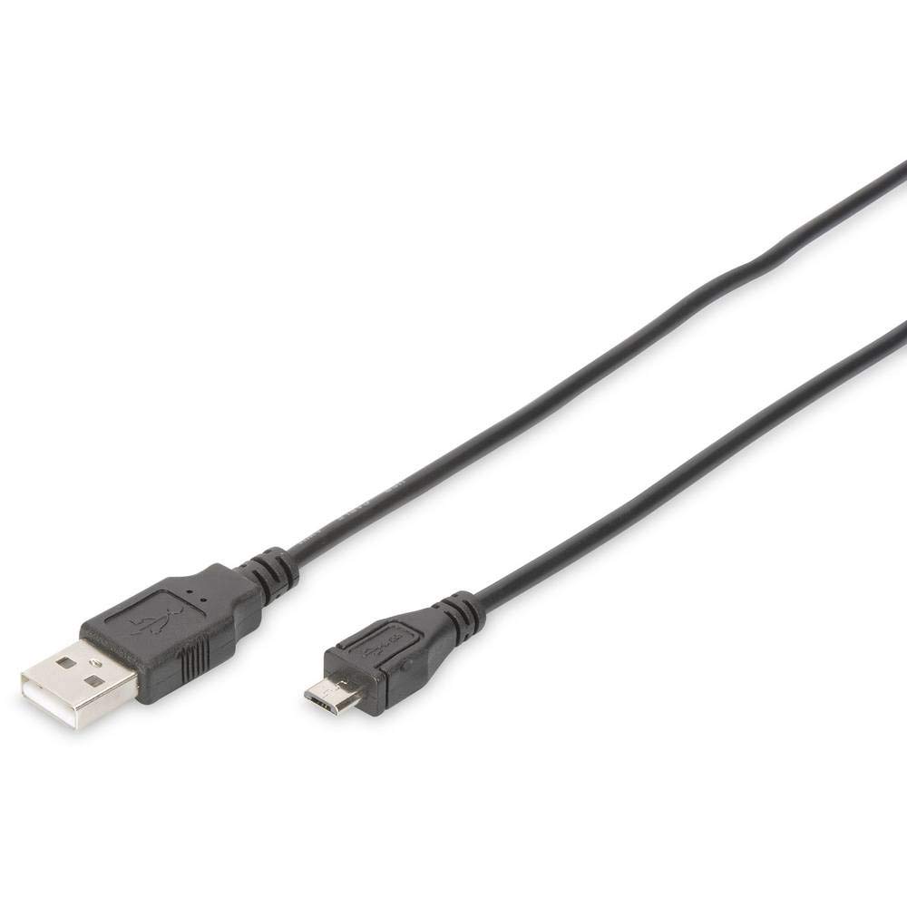 digitus-usb-2-0-anschlusskabel-micro-b-1-8-m-schwarz-480-mbit-s image 1
