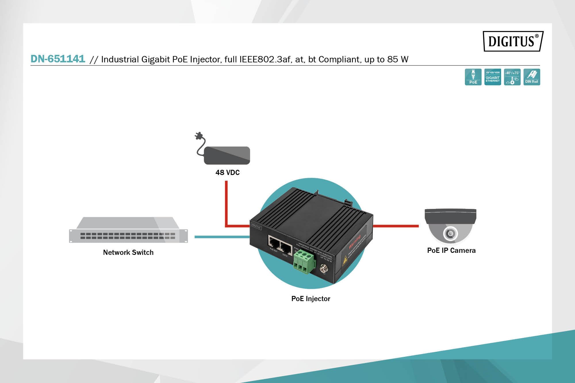 digitus-unique-dn-651141-poe-injektor-85w-gigabit image 3