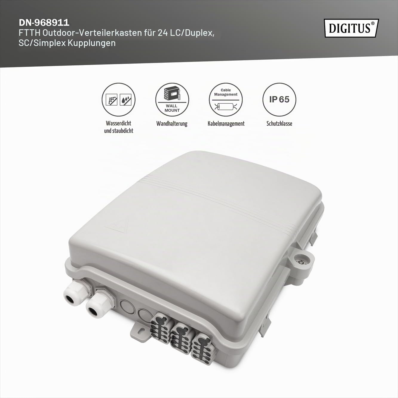 digitus-soho-slim-ftth-distributionsbox-24x-lc-ip65 image 2