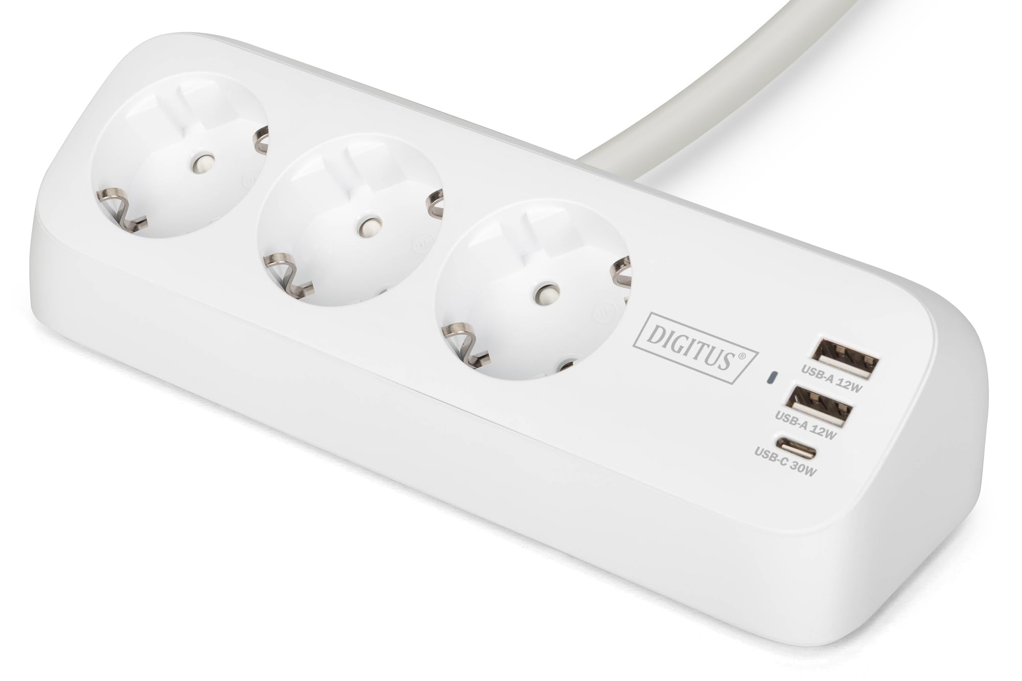 digitus-steckdosenleiste-mit-usb-3x-schutzkontakt-usb-c-30w-in-schwarz image 1