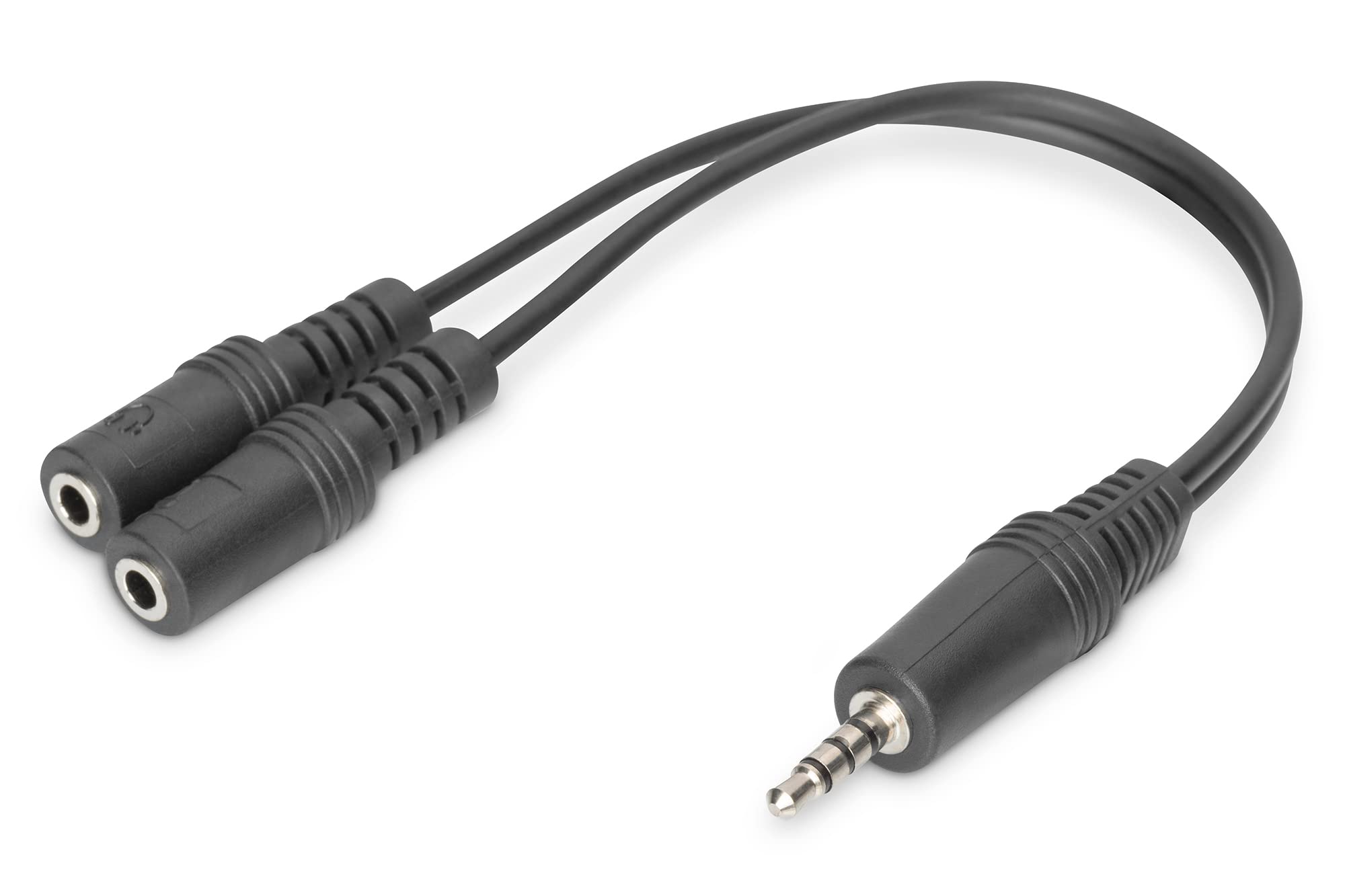 digitus-unique-headset-adapter-3-5mm-0-2m-schwarz image 1