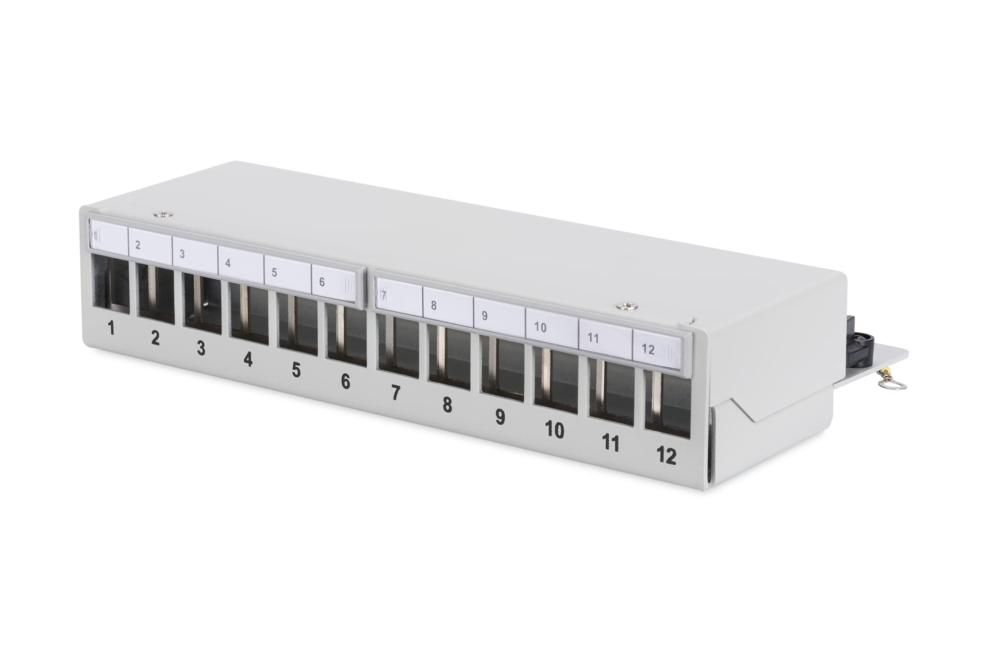 digitus-professional-patch-panel-12-port-grau-geschirmt image 1